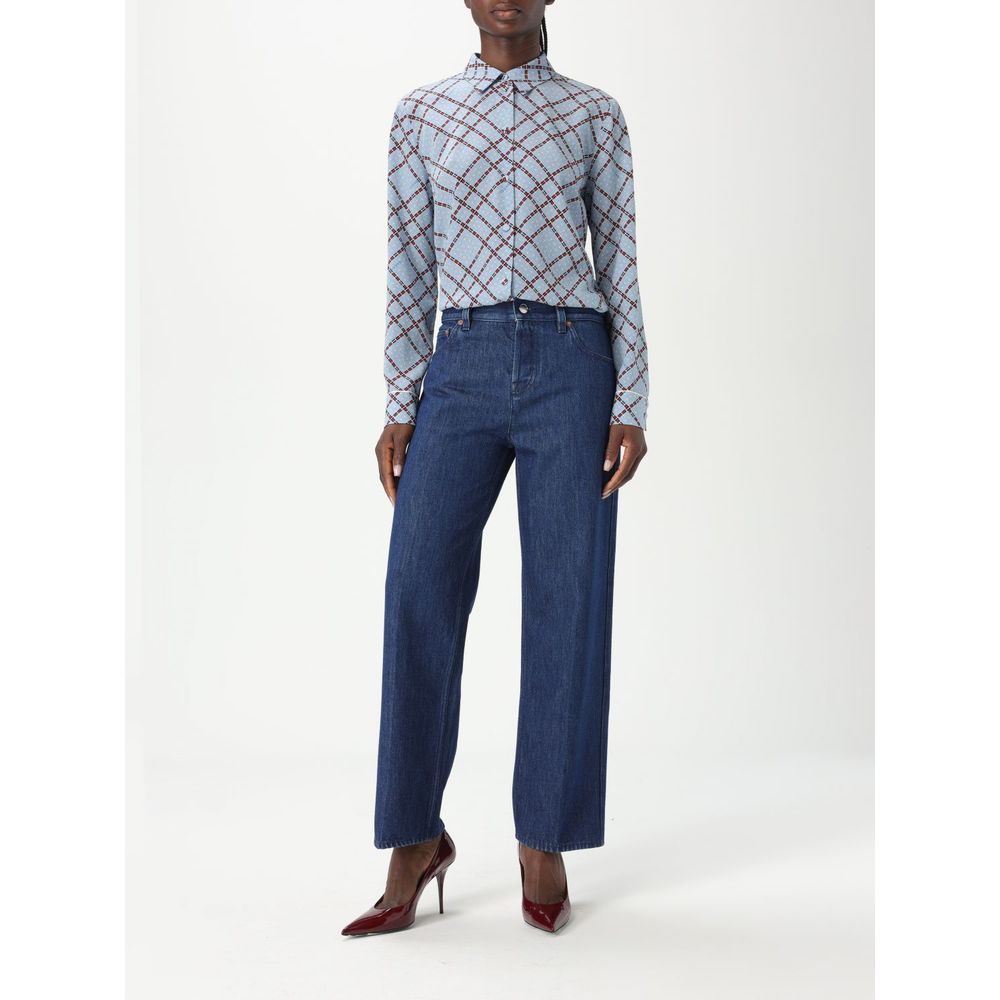 Blue Cotton Jeans Denim