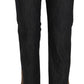 Cotton Blue High Waist Straight Cropped Trouser Jeans