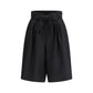 Black Wool Bermuda Shorts