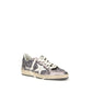 Gray Calf Leather Bos Taurus Low Top Sneakers