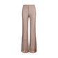 Brown Viscose Flared Pants