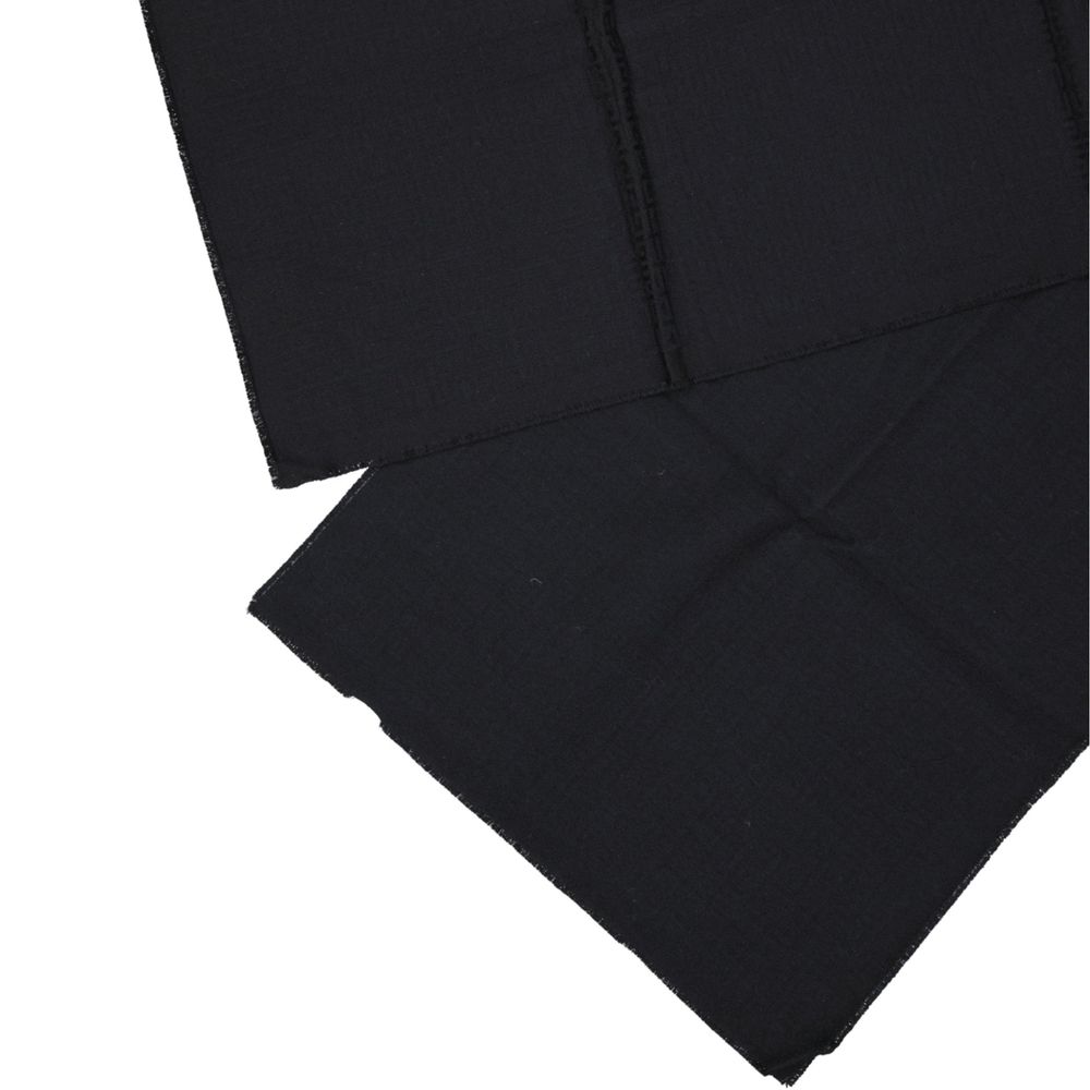 Black Virgin Wool Scarf