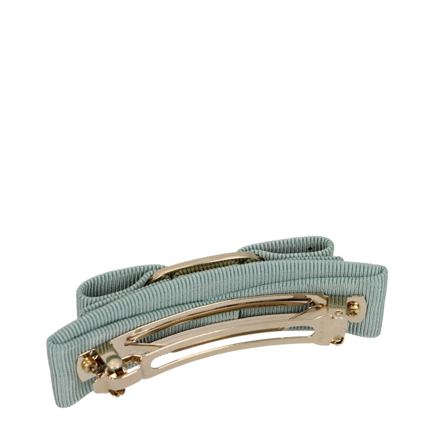 Green Fabric Hair Bow