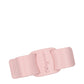 Pink Leather Hair Clip