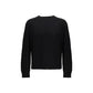 Black Cotton Sweatshirt
