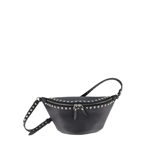 Black Calfskin Belt Bag