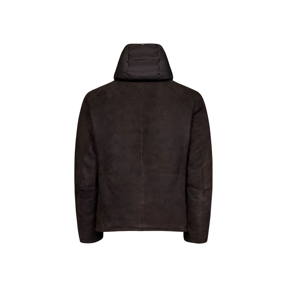 Brown Lambskin Full-Length Jacket