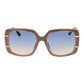 Brown Metal & Plastic Sunglasses