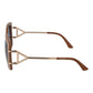 Brown Metal & Plastic Sunglasses