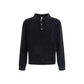 Black Cotton Polo Shirt