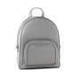 Gray Leather Backpack