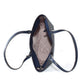 Blue Artificial Leather Tote Bag