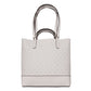 White Leather Tote Bag