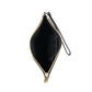Black Leather Clutch Bag