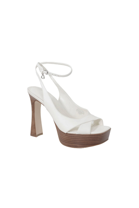 Beige Other Fibres Platform Sandals