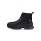 Black Leather Ankle Boots