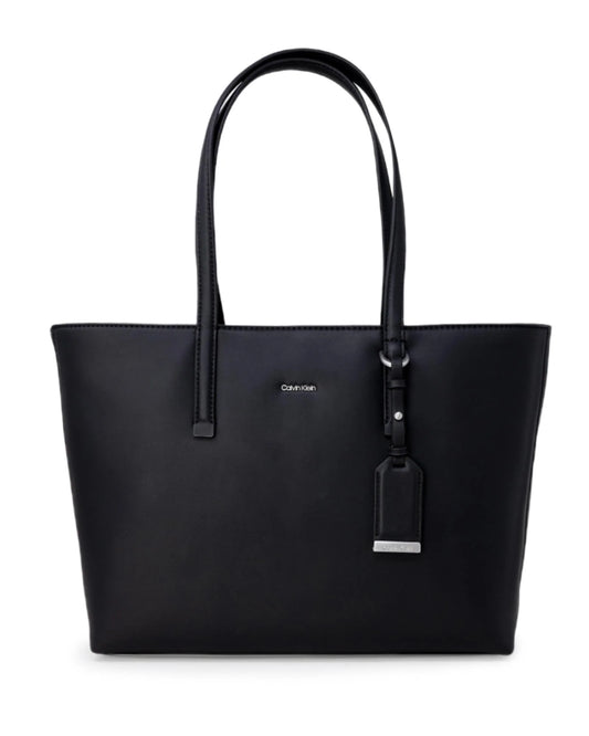 Black Leather Tote Bag