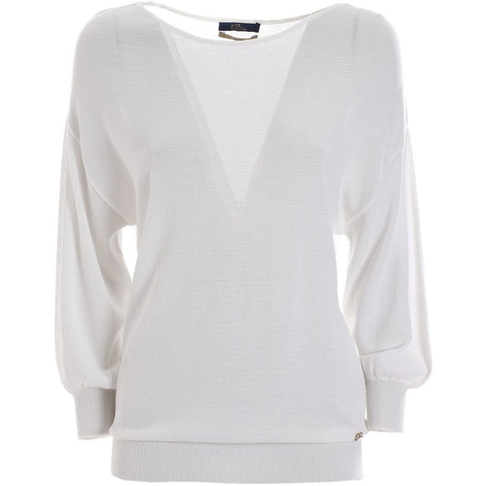 White Viscose Sweatshirt