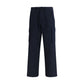 Blue Cotton Cargo Pants