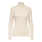 Beige Viscose Turtleneck