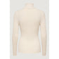 Beige Viscose Turtleneck