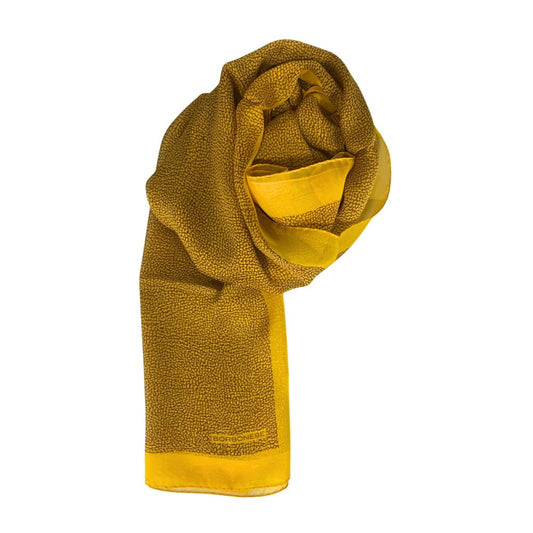 Yellow Silk Women Scarf