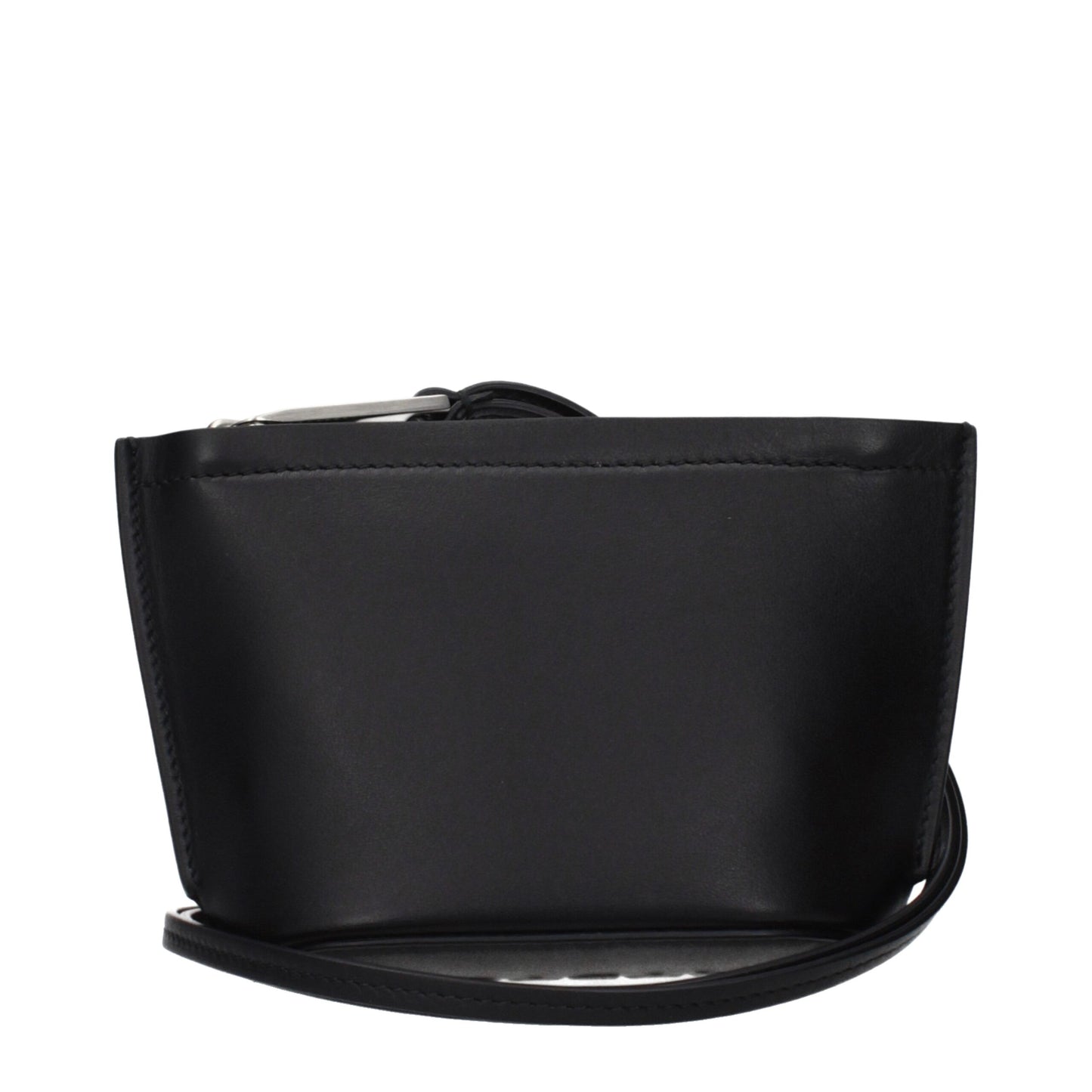Black Leather Clutch Bag