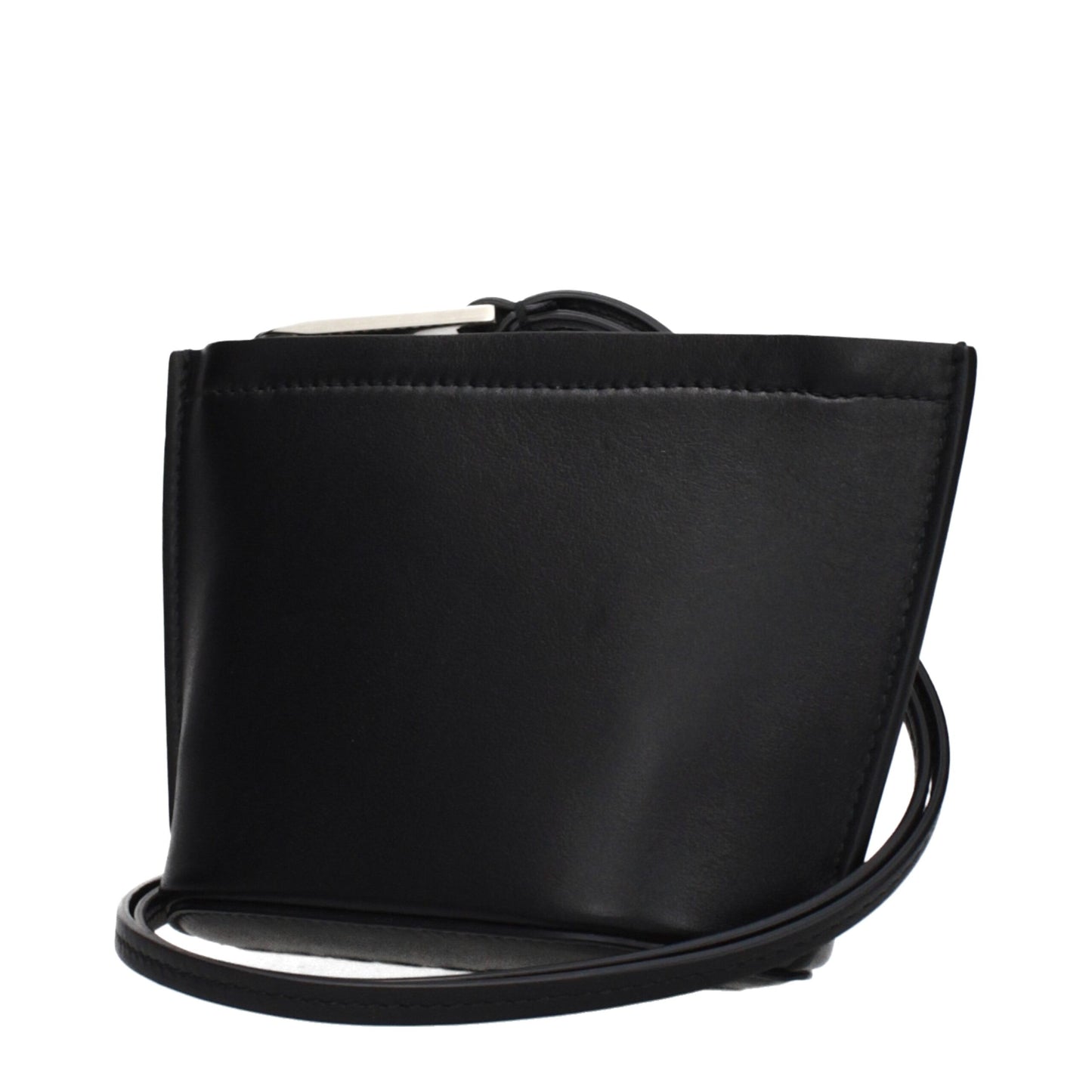 Black Leather Clutch Bag