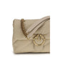 Beige Calf Leather Bos Taurus Shoulder Bag