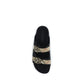 Multicolor Rubber Flat Sandals