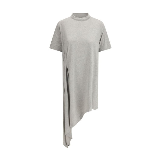 Gray Cotton Casual Dress