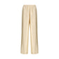 Beige Viscose Casual Pants