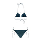 Blue Elastane Bikini