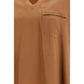 Orange Viscose T-Shirt