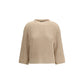 Beige Fleece Wool Sweatshirt