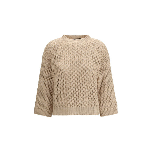 Beige Fleece Wool Sweatshirt