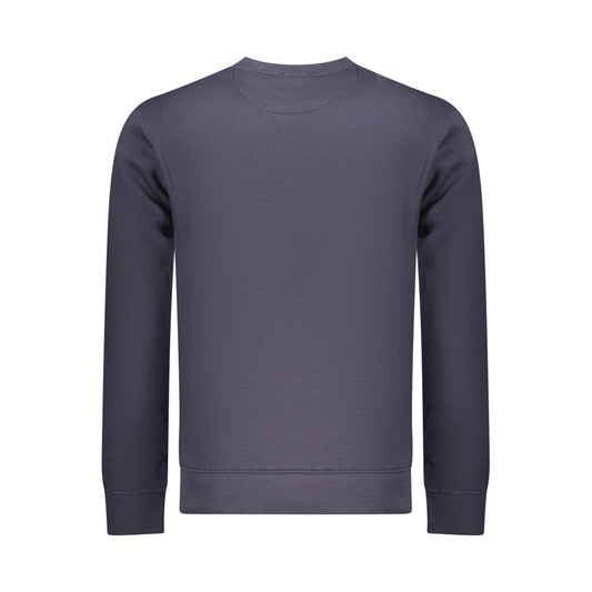 Blue Cotton Men Sweatshirt
