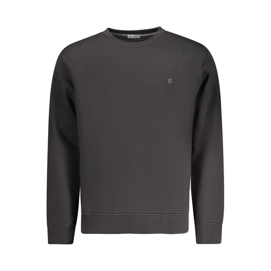 Black Cotton Men Sweater