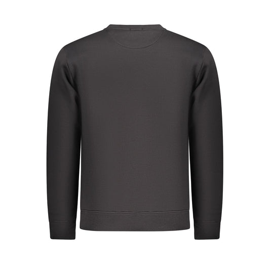 Black Cotton Men Sweater