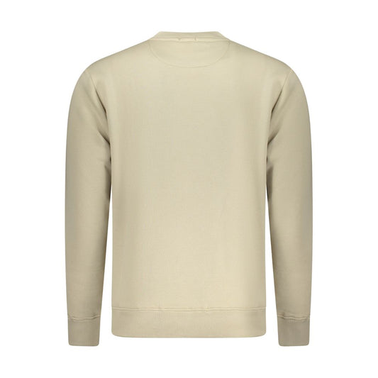 Beige Cotton Men's Sweatshirt