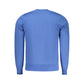Blue Viscose Men Sweater