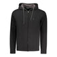 Black Cotton Men's Hooded Sweatshirt