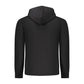 Black Cotton Men's Hooded Sweatshirt