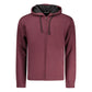Red Cotton Men's Hooded Sweatshirt