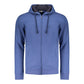 Blue Cotton Men's Hoodie Sweatshirt