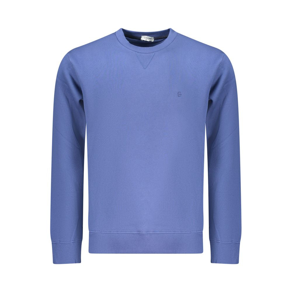 Blue Cotton Men Sweatshirt