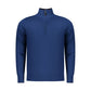 Blue Viscose Men Sweater