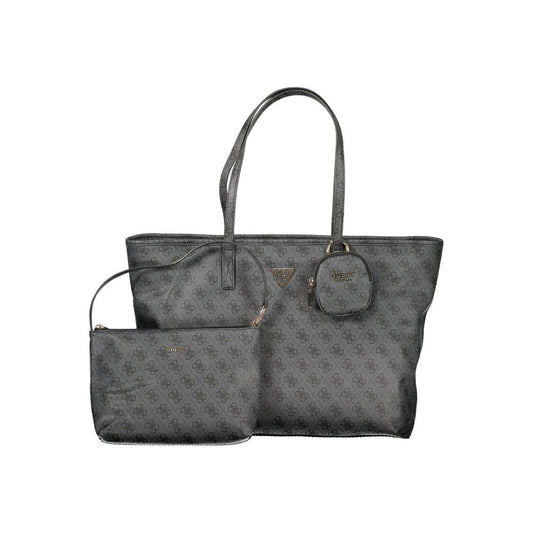 Grigio Poliuretano Women Handbag