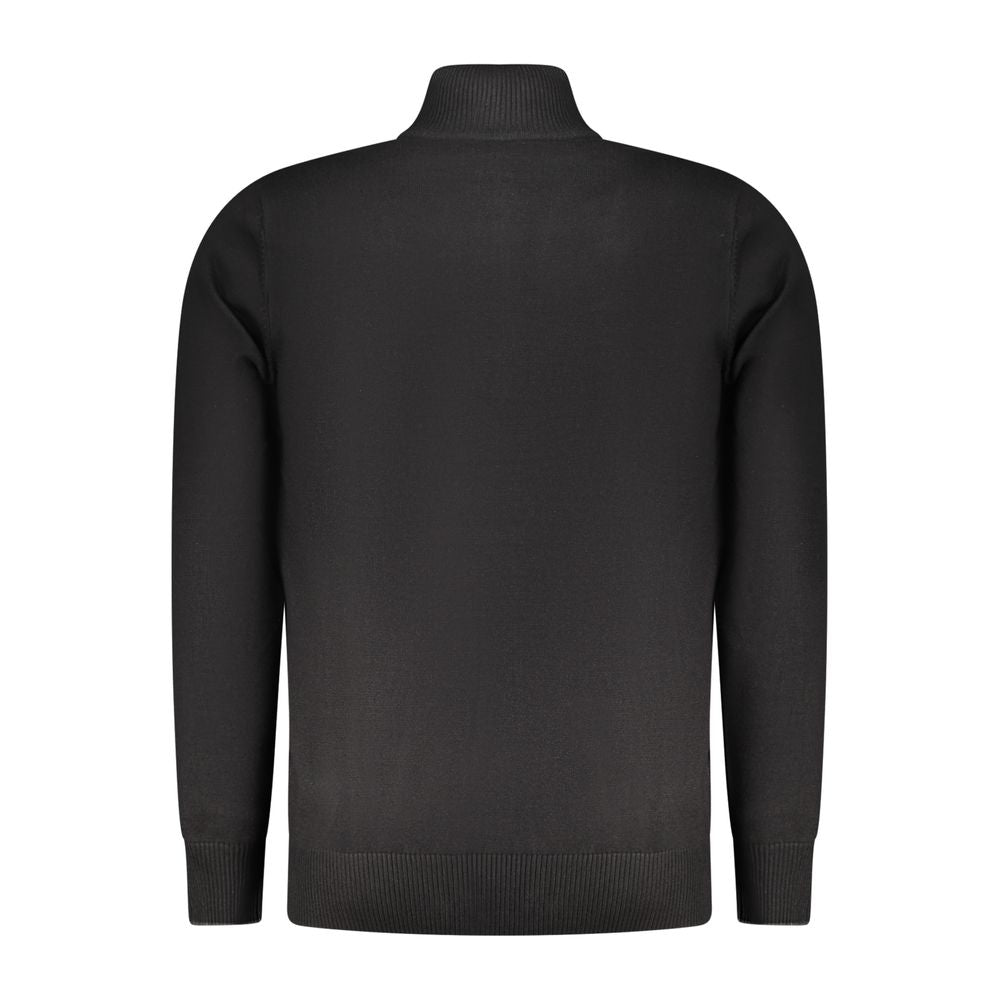 Black Viscose Men's Sweater