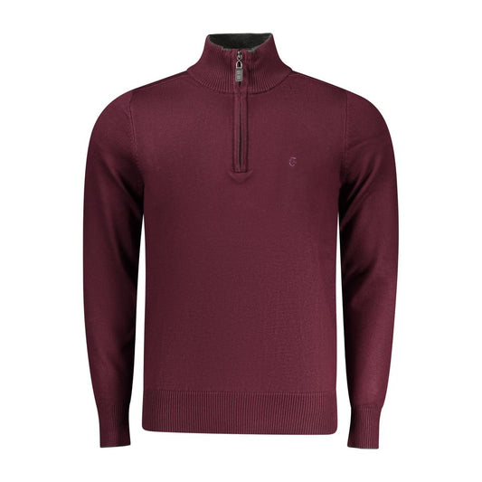 Red Viscose Men Sweater